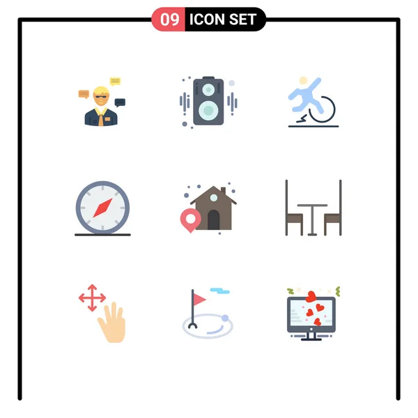 Stock Vector Icon Pack Van Line Signs Symbolen Voor Navigatie — Stockvector