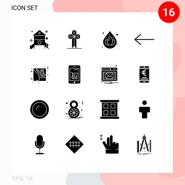 Universal Icon Symbols Group Modern Solid Glyphs Invite Day Easter — Διανυσματικό Αρχείο