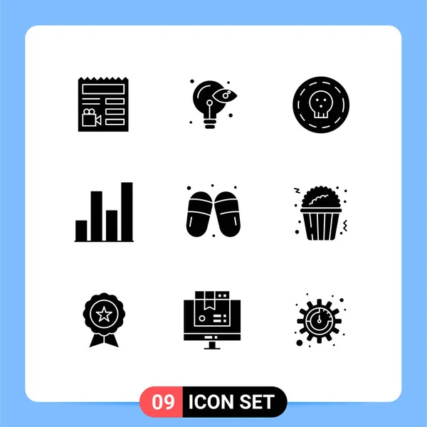 Srid Sauna Sandal Coin Graph Graph Analytics Editable Vector Design — 스톡 벡터