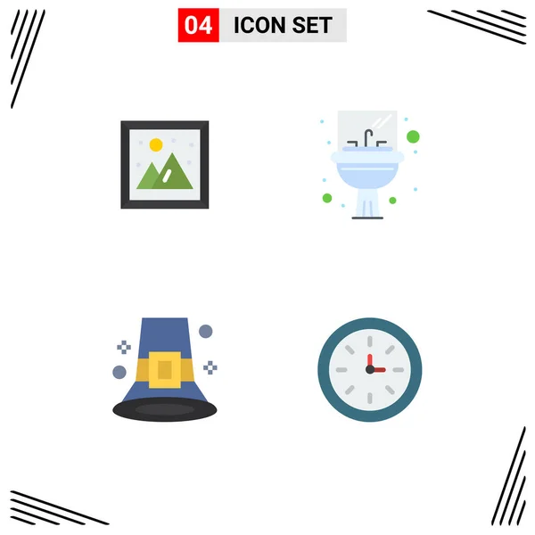 User Interface Flat Icon Pack Van Moderne Tekens Symbolen Van — Stockvector