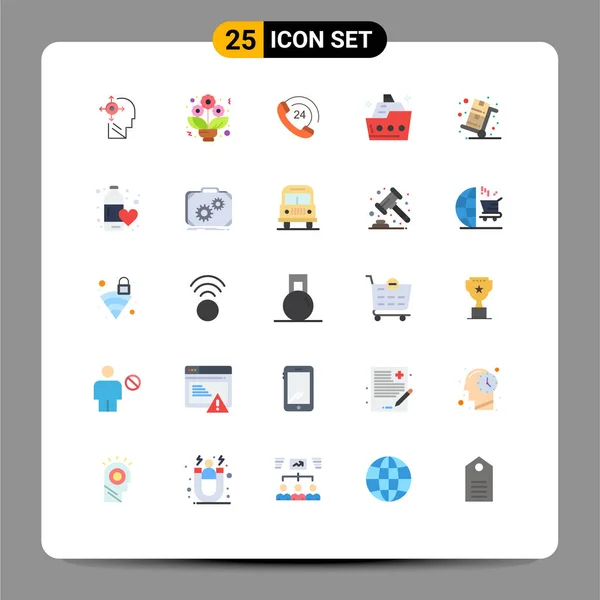 Universal Icon Symbols Group Modern Flat Colors Sale Summer Communication — 스톡 벡터