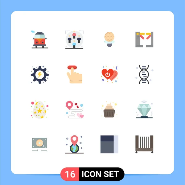 Universal Icon Symbols Group Modern Flat Colors Bus Sport User — Stockový vektor