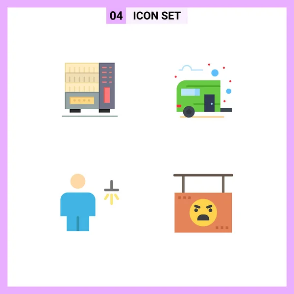 Flat Icon Concept Pour Les Sites Web Mobile Applications Meubles — Image vectorielle