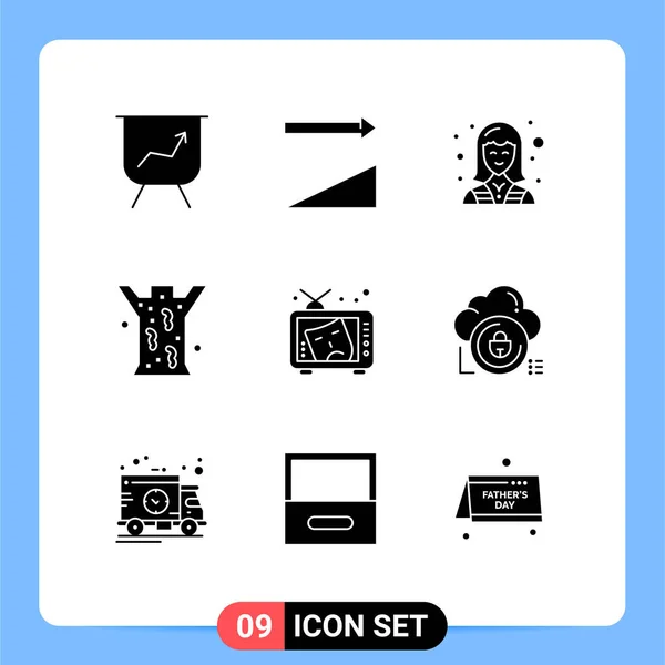 Interface Utilisateur Glyphe Solide Pack Signes Symboles Modernes Des Arts — Image vectorielle