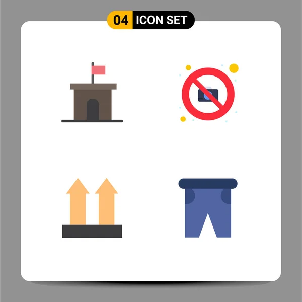 Set Modern Icons Sysymbols Signs Architecture Arrows Mario Image Transport — Vector de stock