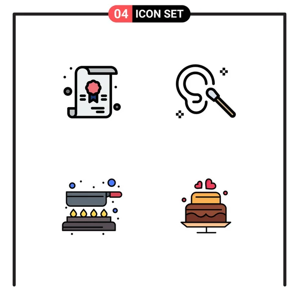 Vector Stock Icon Pack Líneas Señalización Símbolos Para Certificación Pan — Archivo Imágenes Vectoriales