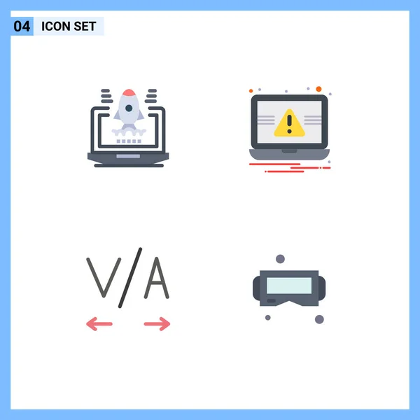 User Interface Pack Basic Flat Icons Business Device Essentials Alert — Vector de stock