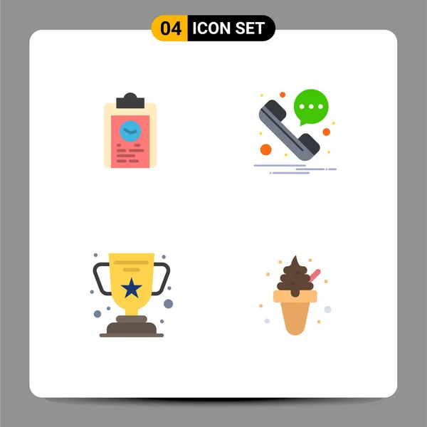 Pack Modern Flat Icons Tekens Symbolen Voor Web Print Media — Stockvector