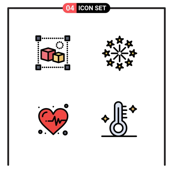 Πακέτο Διανυσματικών Εικόνων Γραμμών Και Σύμβολα Για Σχεδιασμό Την Καρδιά — Διανυσματικό Αρχείο