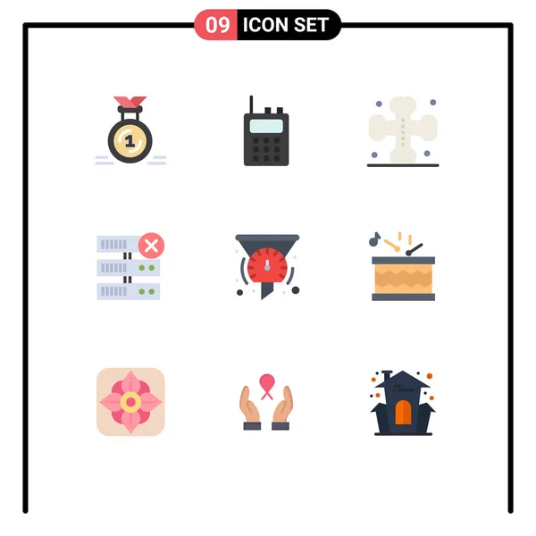 Universal Icon Symbols Group Modern Flat Colors Dashboard Filter Bat — 스톡 벡터