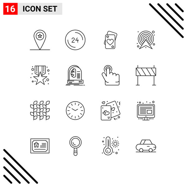 Группа из 16 Набросков знаков и указателей для маршрута, направления, контакта с нами, цели, свадебного стола