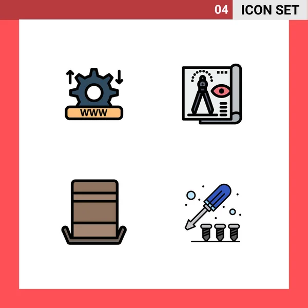 Stock Vector Icon Pack Líneas Signos Símbolos Para Internet Moda — Archivo Imágenes Vectoriales