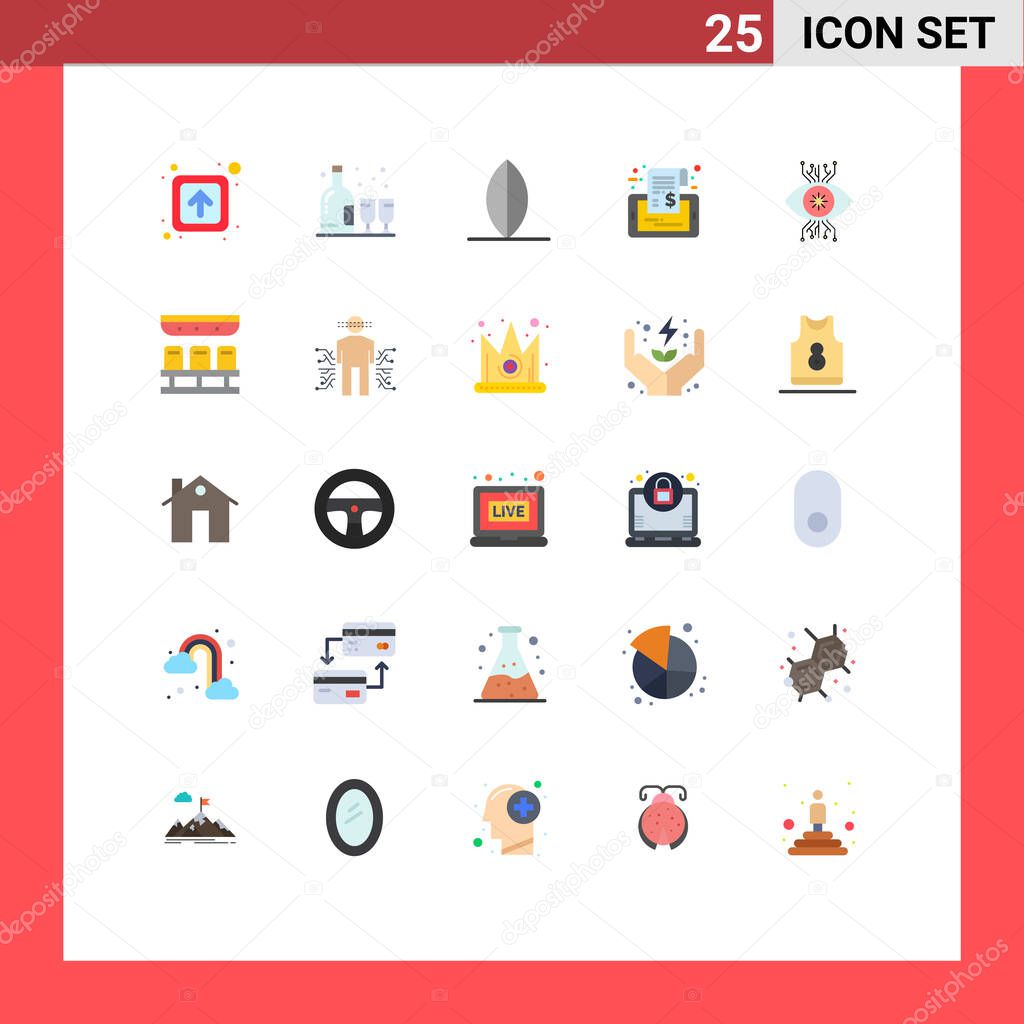 Set of 25 Modern UI Icons Symbols Signs for monitoring, tag, sport, sale, mobile Editable Vector Design Elements