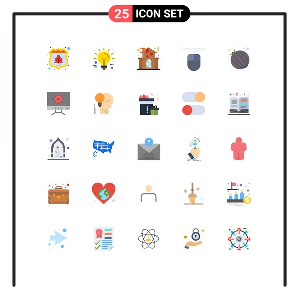 Stock Vector Icon Pack Mit Zeilenzeichen Und Symbolen Für Computer — Stockvektor