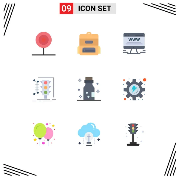 Stock Vector Icon Pack Line Signs Symbols Bottle Smart Observations — 스톡 벡터