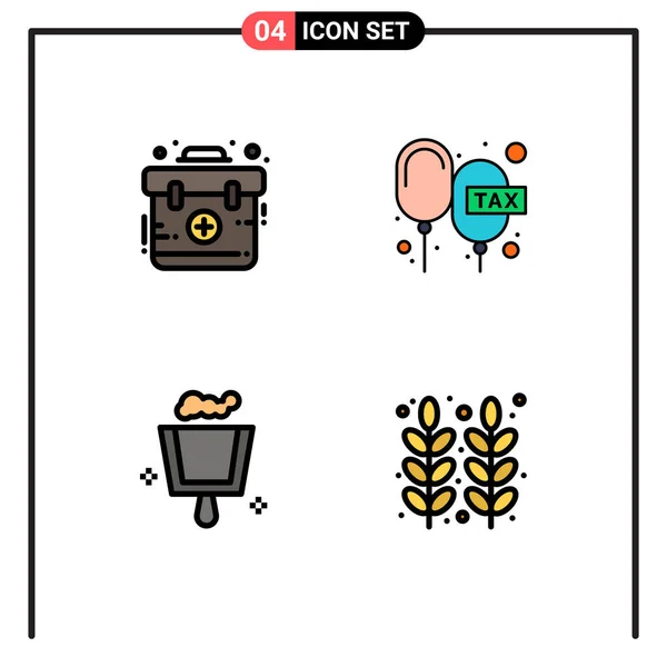 Creative Icons Modern Signs Sysymbols Aid Broom Kit Floating Sweep — Archivo Imágenes Vectoriales