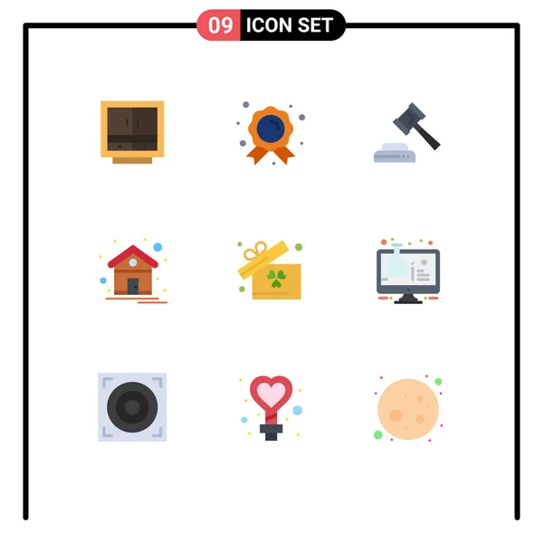 Stock Vector Icon Pack Líneas Señalización Símbolos Para Casa Hogar — Vector de stock