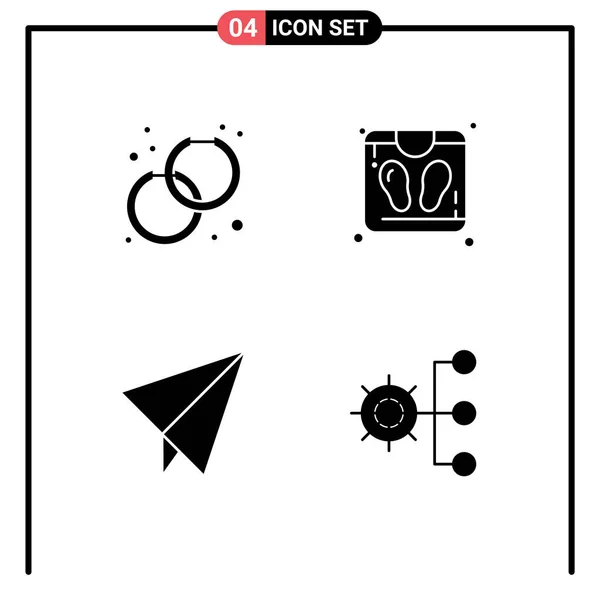 Creative Icons Modern Signs Symbols Accessorize Εταιρεία Μόδα Σάουνα Εταιρικά — Διανυσματικό Αρχείο