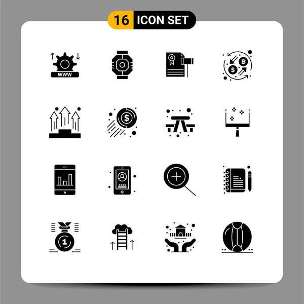 Vector Bolsa Icon Pack Líneas Señales Símbolos Para Transformación Cambio — Archivo Imágenes Vectoriales