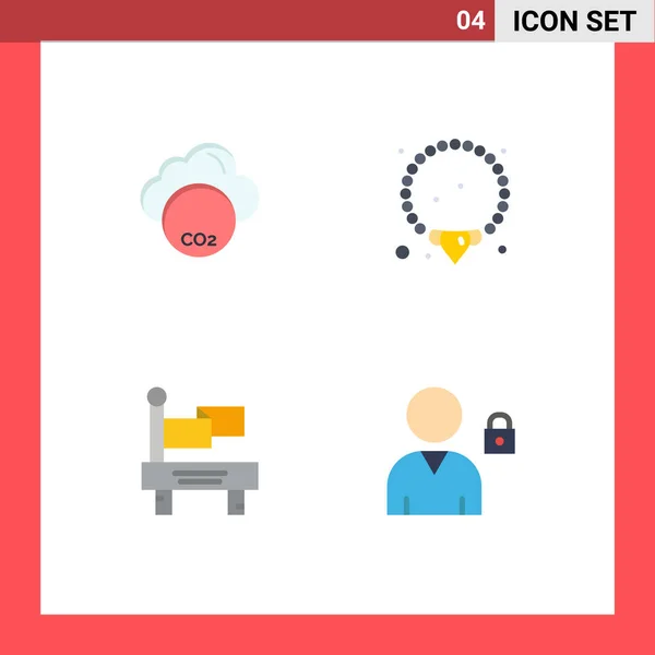 Set Modern Icons Sysymbols Signs Invironmental Transportation Industry Mala Lock — Vector de stock