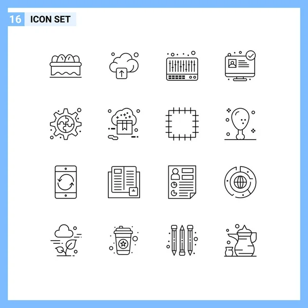 Creative Icons Moderne Zeichen Und Symbole Von Shop Cloud Sound — Stockvektor