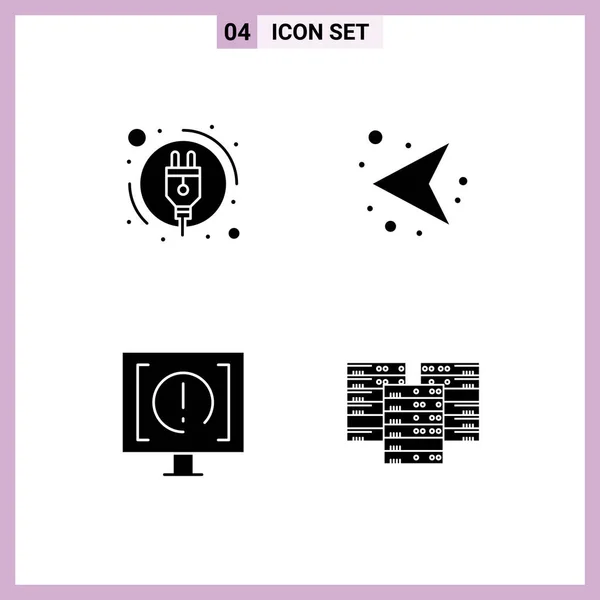 Universal Icon Symbols Group Modern Solid Glyphs Energy Consumption Help — Διανυσματικό Αρχείο
