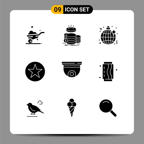 Set Von Modernen Symbolen Symbole Zeichen Für Nocken Abzeichen Disco — Stockvektor
