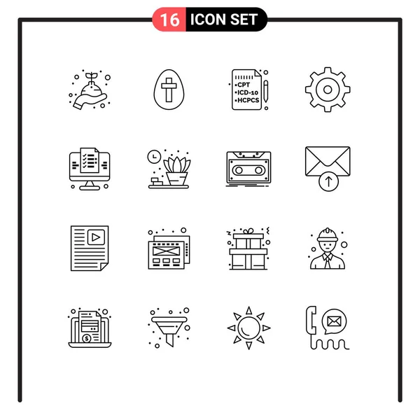 Stock Vector Icon Pack Znaki Symbole Linii Dla Domu Sieci — Wektor stockowy