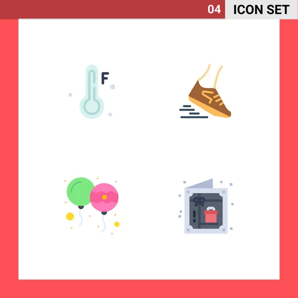 Universal Flat Icons Set Für Web Und Mobile Anwendungen Kalt — Stockvektor