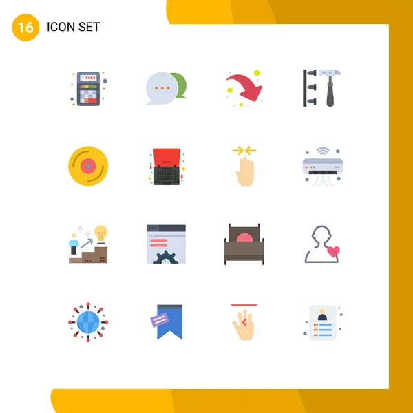 Universal Icon Symbols Group Modern Flat Colors Studio Arrow Ineficiente — Vetor de Stock