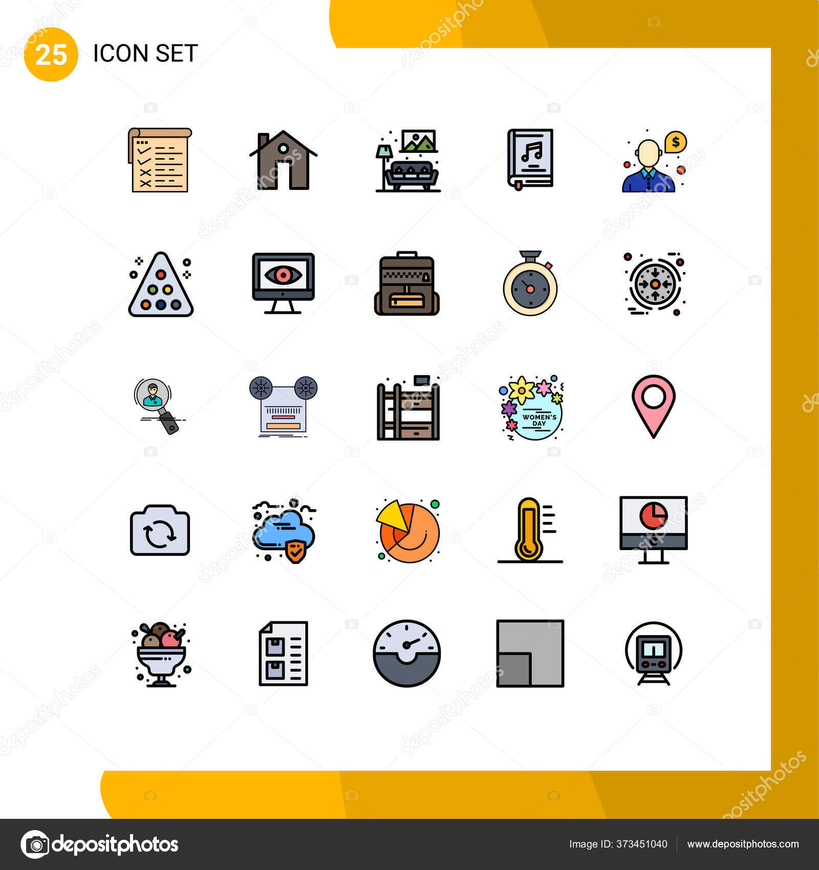 Creative Icons Современные Знаки Символы Видео Мультимедиа.