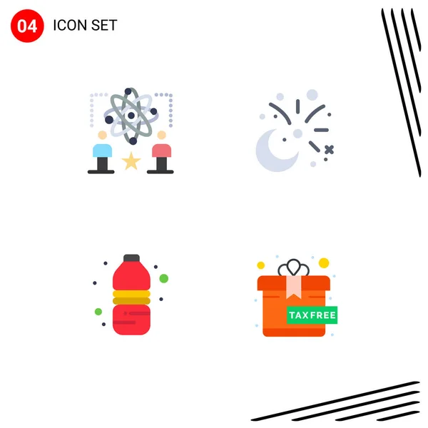 User Interface Flat Icon Pack Modern Signs Sysymbols User Fireworks — Vector de stock