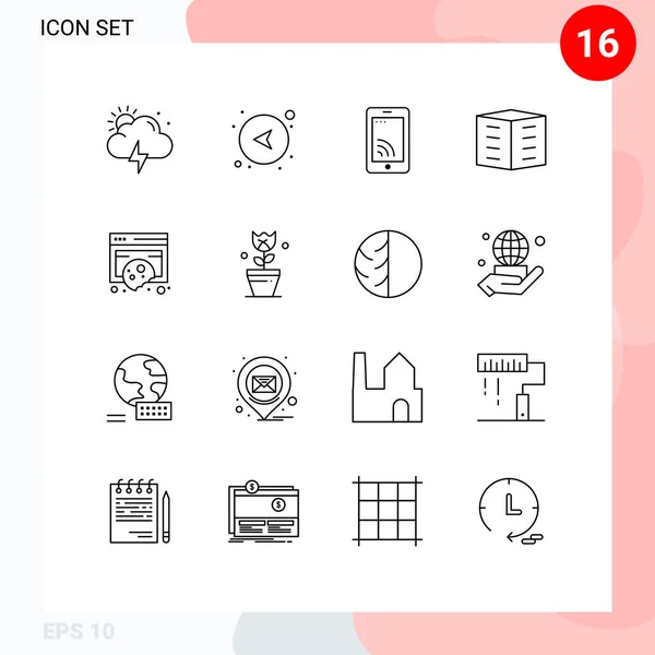 사무실 Editable Vector Design Elements — 스톡 벡터