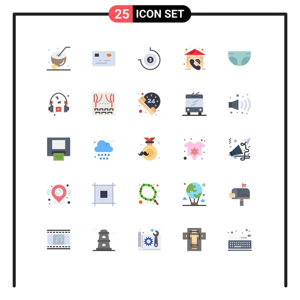 Universal Icon Symbols Group Cores Planas Modernas Fralda Criança Relógio —  Vetores de Stock