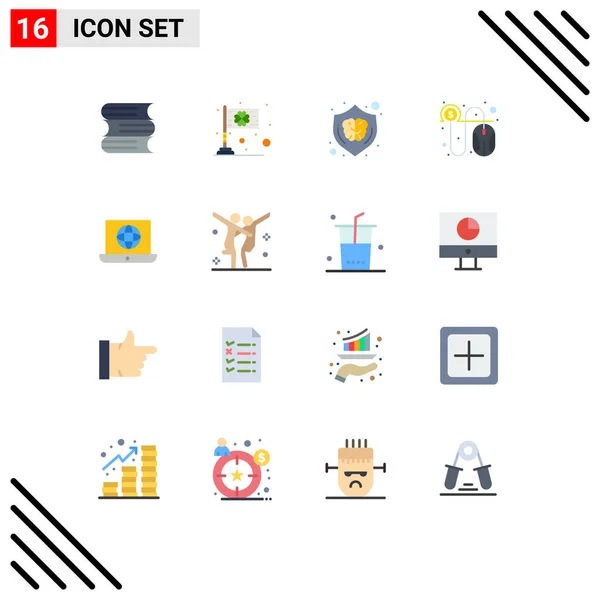 Icône Vectorielle Stock Paquet Signes Symboles Ligne Pour Ordinateur Portable — Image vectorielle