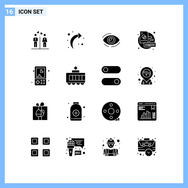 Creative Icons Современные Знаки Символы Скейтборда Доски Глаза Вид Поиск — стоковый вектор