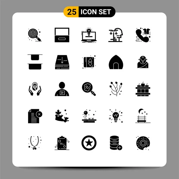 Stock Vector Icon Pack Line Signs Symbols Commerce Law Idea — Stock Vector