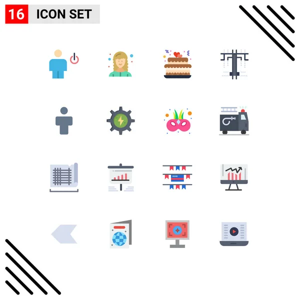 Stock Vector Icon Pack Line Signs Symbols Male Type Web — Stock Vector