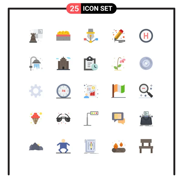 Stock Vector Icon Pack Znaki Symbole Linii Pokładzie Szpital Rysunek — Wektor stockowy