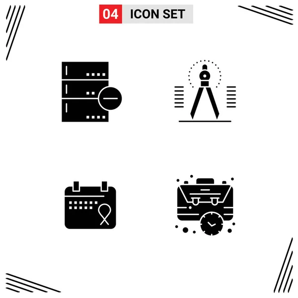 Set Modern Icons Sysymbols Signs Backup Draw Database Drawing Love — Archivo Imágenes Vectoriales
