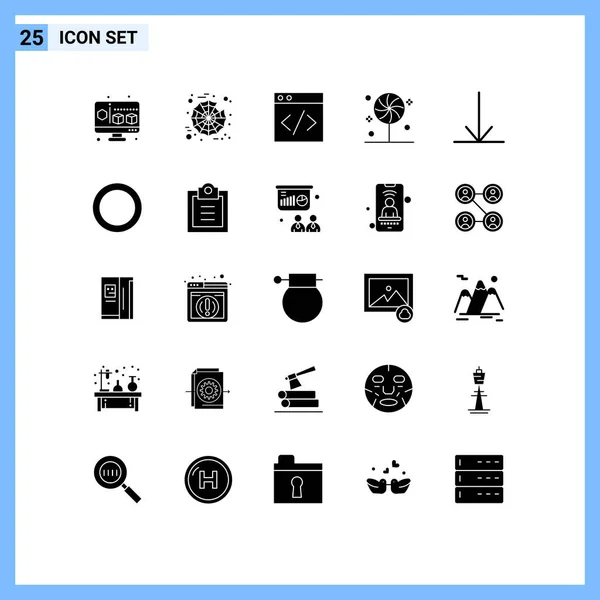 Conjunto Icones Modernos Símbolos Sinais Para Shim Junta Desenvolvimento Para — Vetor de Stock