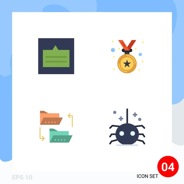 Creative Icons Modern Signs Sysymbols Grid Document Popup Medal File — Archivo Imágenes Vectoriales