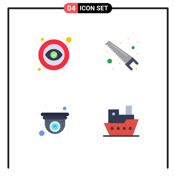 Creative Icons Modern Signs Symbols Eye Camera Visible Tools Web — Stock Vector