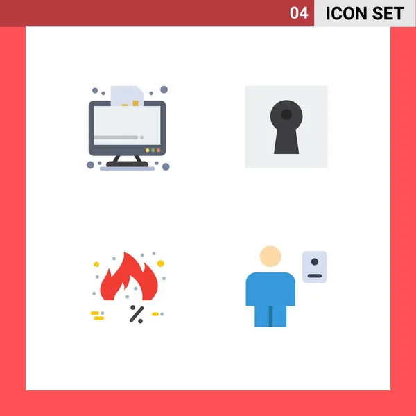 Universal Icon Symbols Group Modern Flat Icons Business Friday Graph — Vettoriale Stock