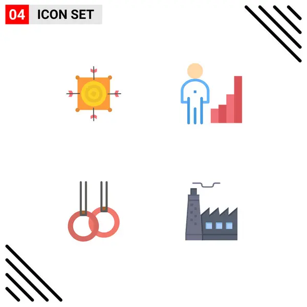 Universal Flat Icons Set Web Mobile Applications Focus Management Arrow — Stock Vector