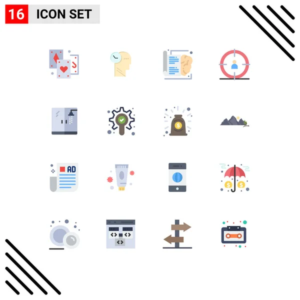 Shack Vector Icon Pack Line Signs Symbols Shower Plumber Book — 스톡 벡터