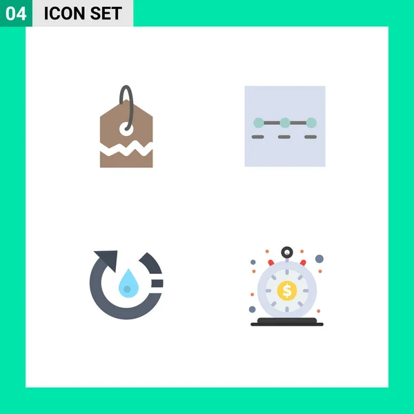 Conjunto Icones Modernos Símbolos Sinais Para Etiqueta Natureza Layout Queda —  Vetores de Stock
