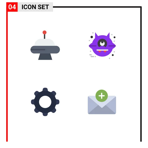User Interface Flat Icon Pack Modern Signs Symbols Unduction Mobile — Stockový vektor
