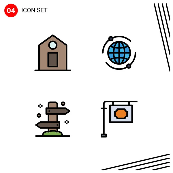 Creative Icons Modern Signs Sysymbols Label Tourism World Direction Sign — Archivo Imágenes Vectoriales