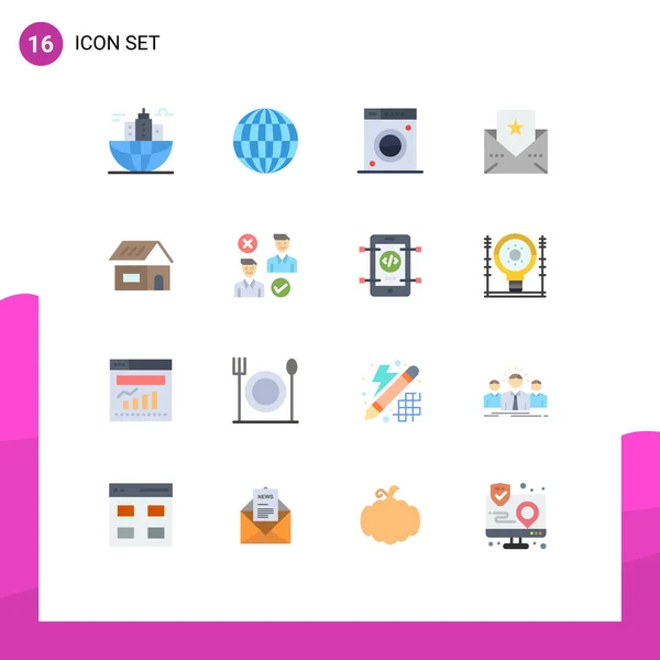 Thematic Vector Flat Colors Editable Symbols Construction Building Clean Thank — 스톡 벡터